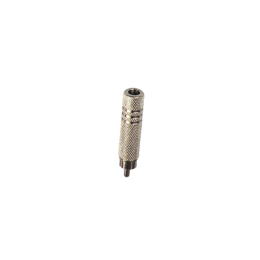 RCA (Chinch) plug to 6.3 mm jack socket, silver